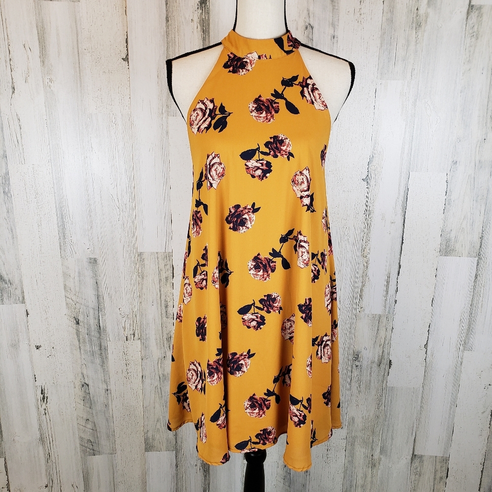 Audrey 3+1 Halter Mini Dress Sz Medium